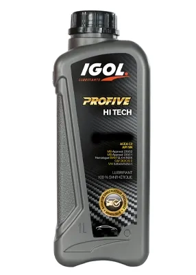 Huile moteur voiture IGOL, 1 litre PROFIVE HI TECH, 5W-30